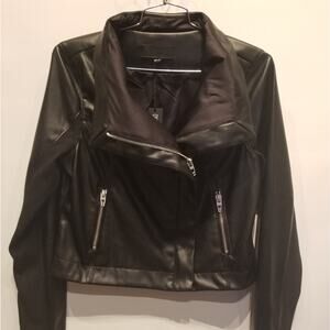 Blank NYC New Black Bomber Soft Feel Long Sleeve Jacket Women's‎ Juniors Size L